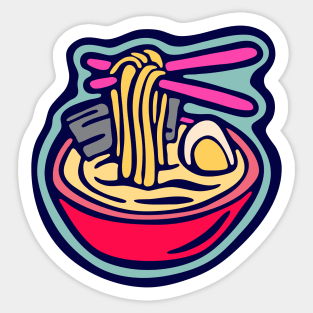 Ramen Noodles Bowl illustration Sticker